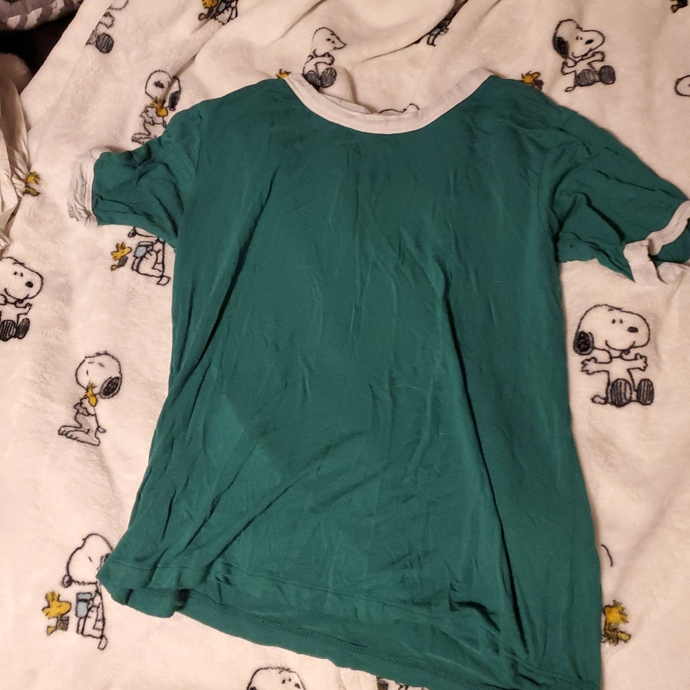 Green crop top